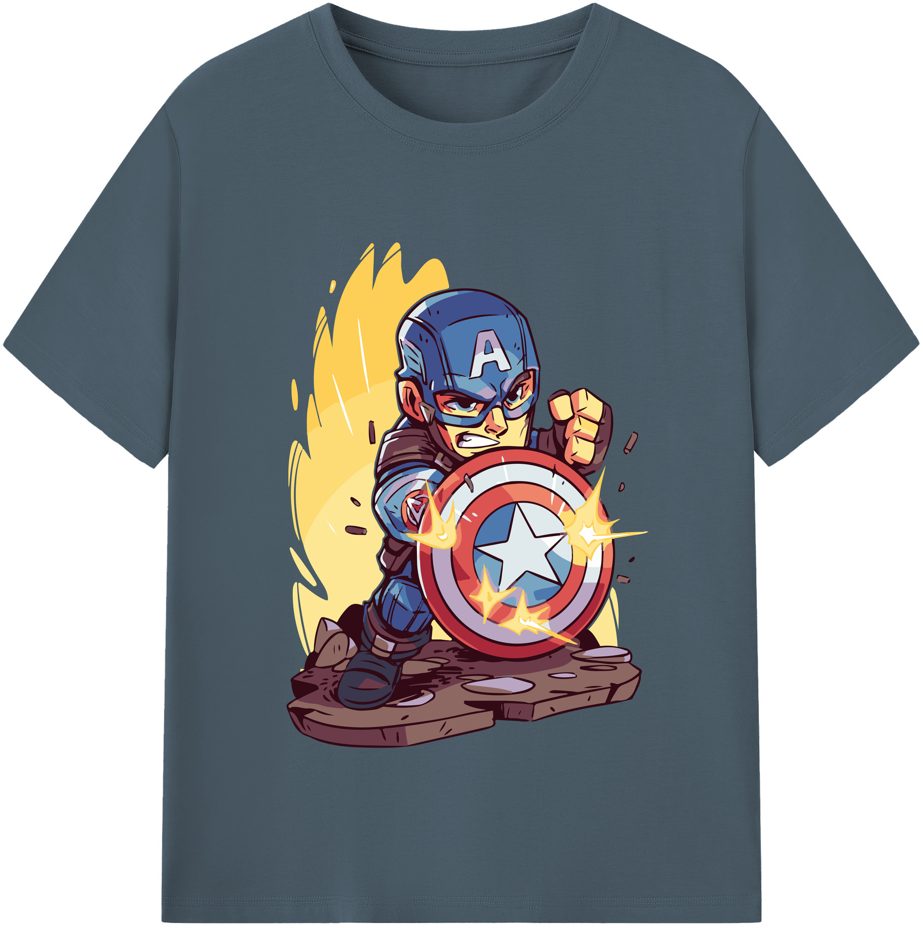 （画像用） アベンジャーズ The Avengers 綿100％半袖Tシャツ（フロントプリント）